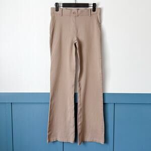 BetaBrand SMALL Khaki Twill Tan Classic Dress Pant Yoga Pants Bootcut